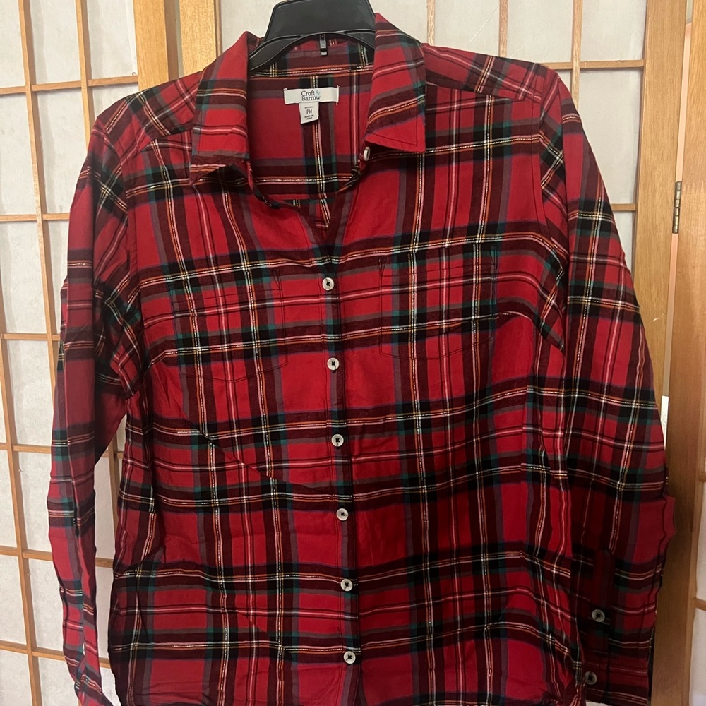 Red blouse
